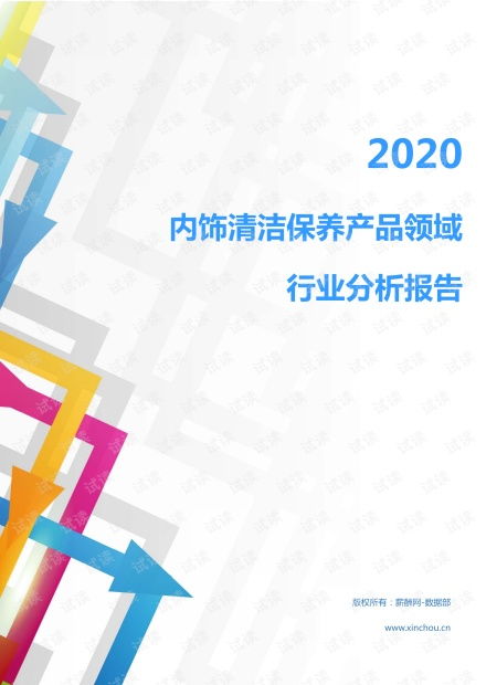 2020年汽车工业其它行业内饰清洁保养产品领域行业分析报告 市场调查报告 .pdf